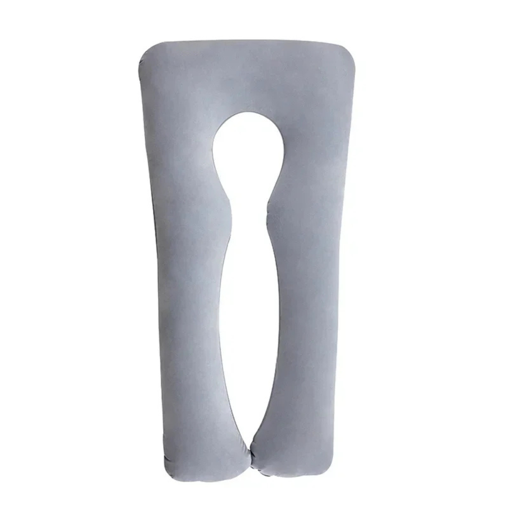J-Shaped Full Body Pillow with Velvet Pillowcase